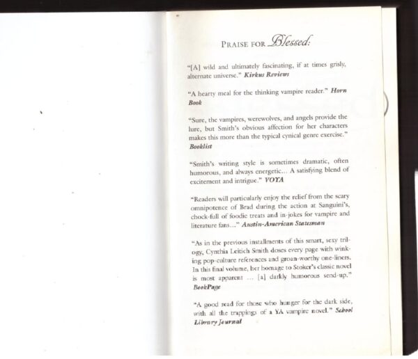 Blessed -- Cynthia Leitich Smith3 Blessed — Cynthia Leitich Smith secondhand book