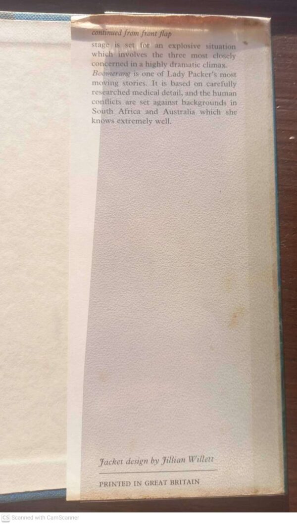 Boomerang4 Boomerang — Joy Packer secondhand book