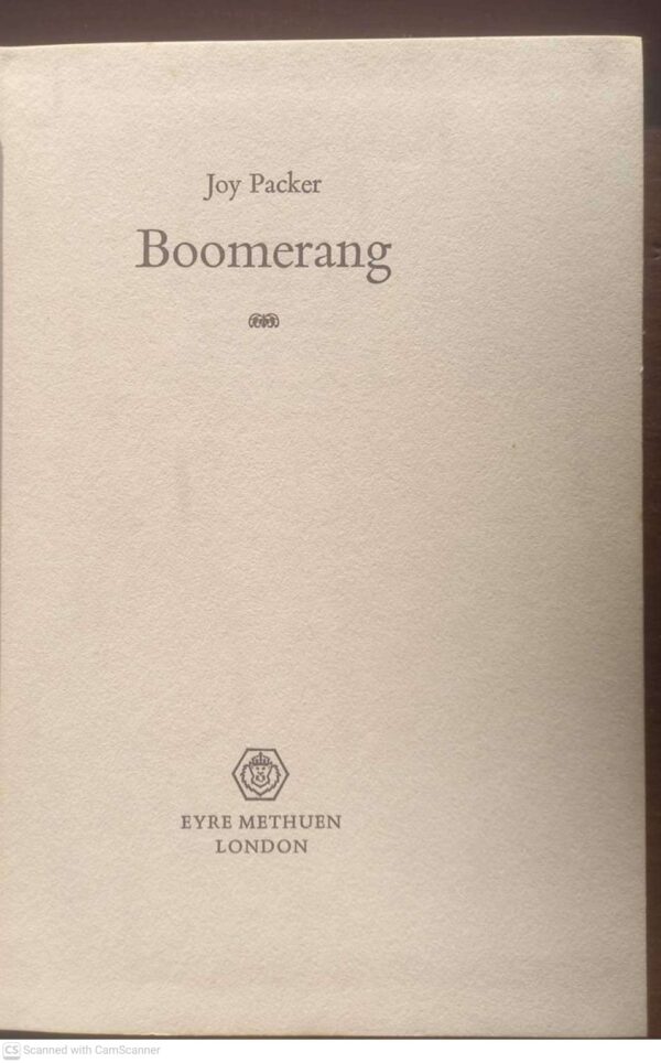 Boomerang6 Boomerang — Joy Packer secondhand book