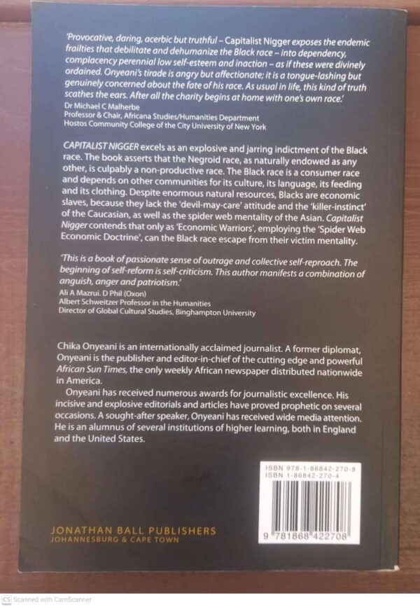 Capitalist Nigger2 Capitalist Nigger — Chika Onyeani secondhand book