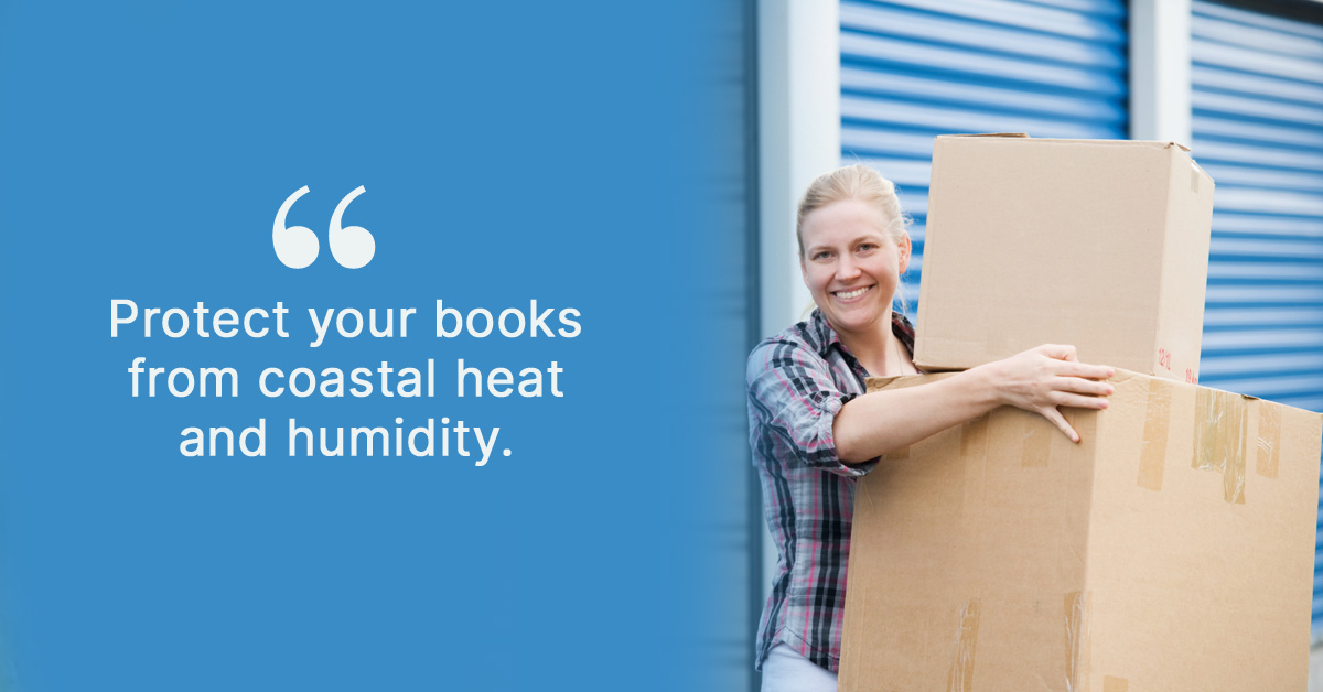 Climate-controlled storage tips for protecting secondhand books from coastal heat and humidity