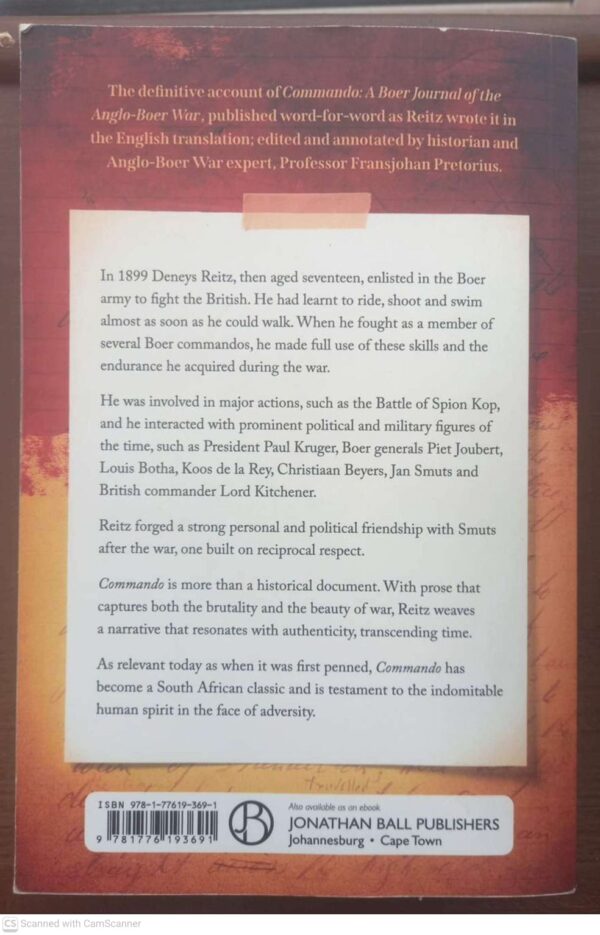 Commando2 Commando: A Boer Journal Of The Boer War — Deneys Reitz secondhand book