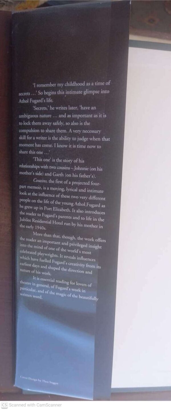 Cousins: A Memoir — Athol Fugard secondhand book