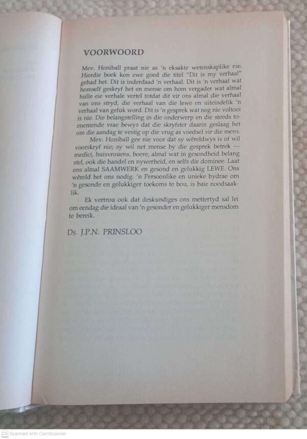 Ek Leef Van Vrugte — Essie Honiball secondhand book