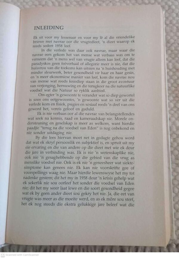 Ek Leef Van Vrugte — Essie Honiball secondhand book