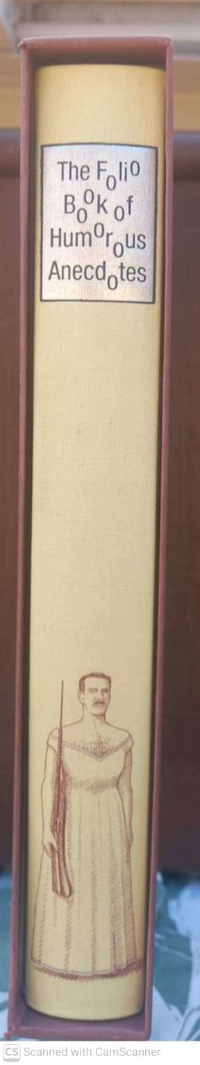 The Folio Book Of Humorous Anecdotes – Edward Leeson, Nick Hardcastle secondhand book