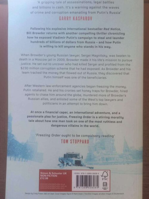 Freezing Order – Bill Browder secondhand book