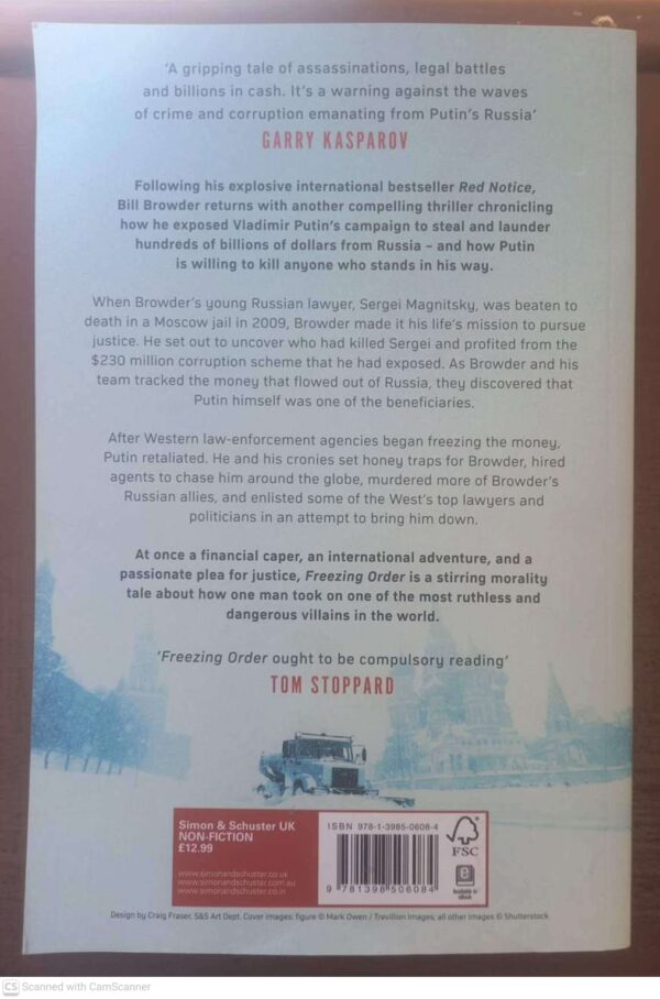 Freezing Order – Bill Browder secondhand book