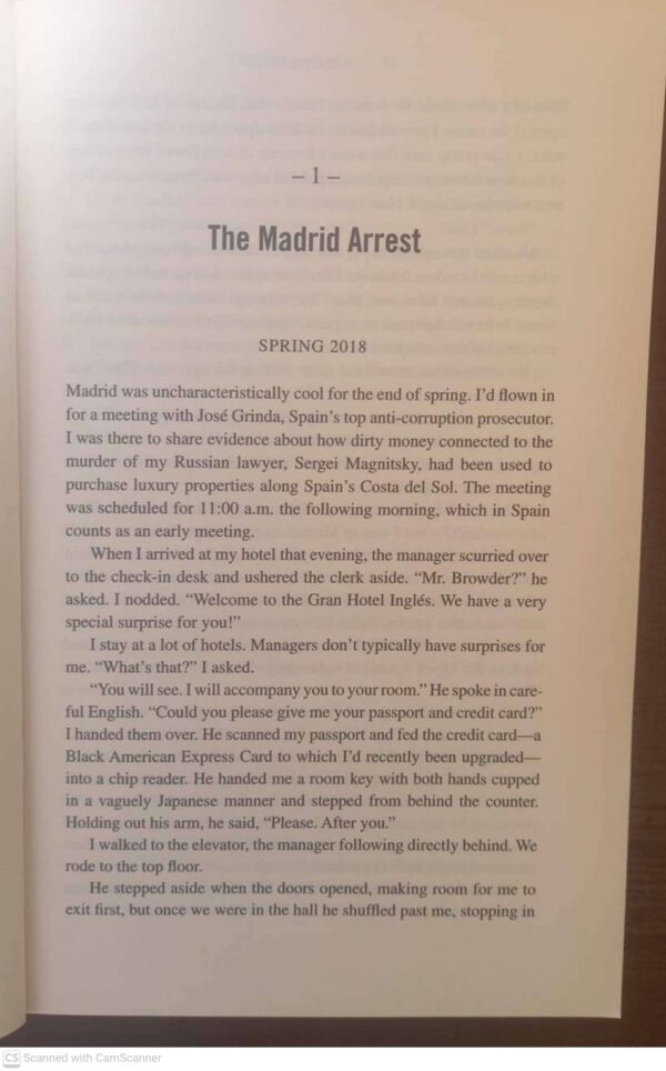 Freezing Order – Bill Browder secondhand book