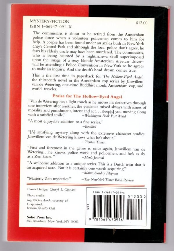 The Hollow-Eyed Angel – Janwillem Van De Wetering secondhand book