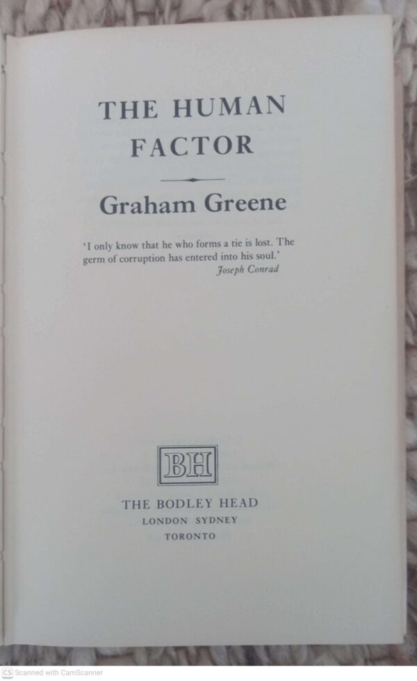 The Human Factor — Graham Greene secondhand book