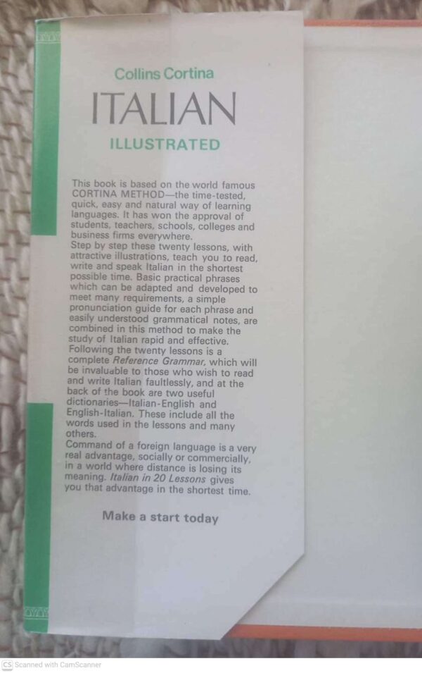 Italian In 20 Lessons3 Collins Cortina: Italian In 20 Lessons — Michael Cagno secondhand book