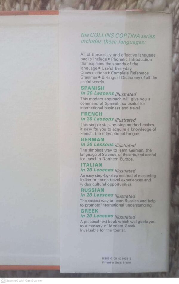 Italian In 20 Lessons4 Collins Cortina: Italian In 20 Lessons — Michael Cagno secondhand book