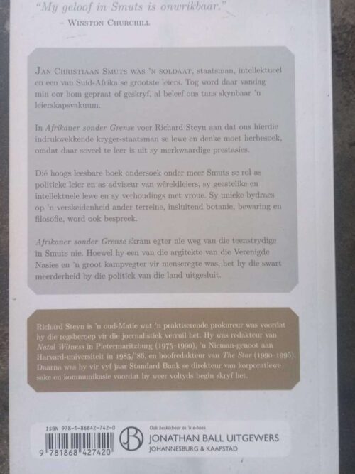 Jan Smuts: Afrikaner Sonder Grense — Richard Steyn secondhand book
