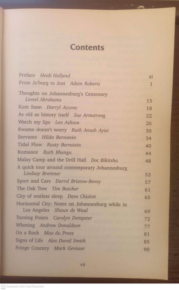 From Jo’burg To Jozi: Stories About Africa’s Infamous City – Heidi Holland, Adam Roberts secondhand book