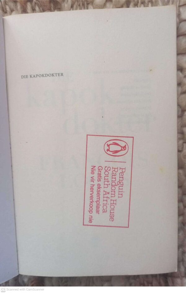 Kapokdokter3 Die Kapokdokter — Francois Loots secondhand book