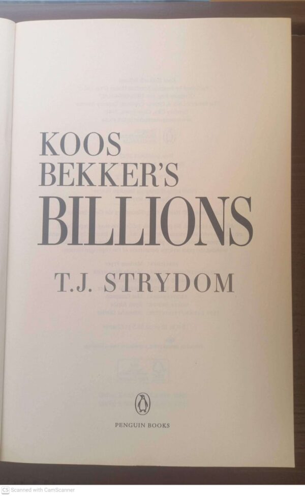 Koos Bekker3 Koos Bekker’s Billions — T. J. Strydom secondhand book
