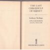 The Last Chronicle Of Barset — Anthony Trollope secondhand book