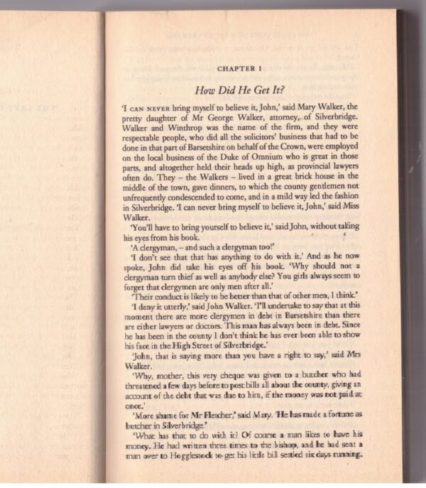 The Last Chronicle Of Barset — Anthony Trollope secondhand book