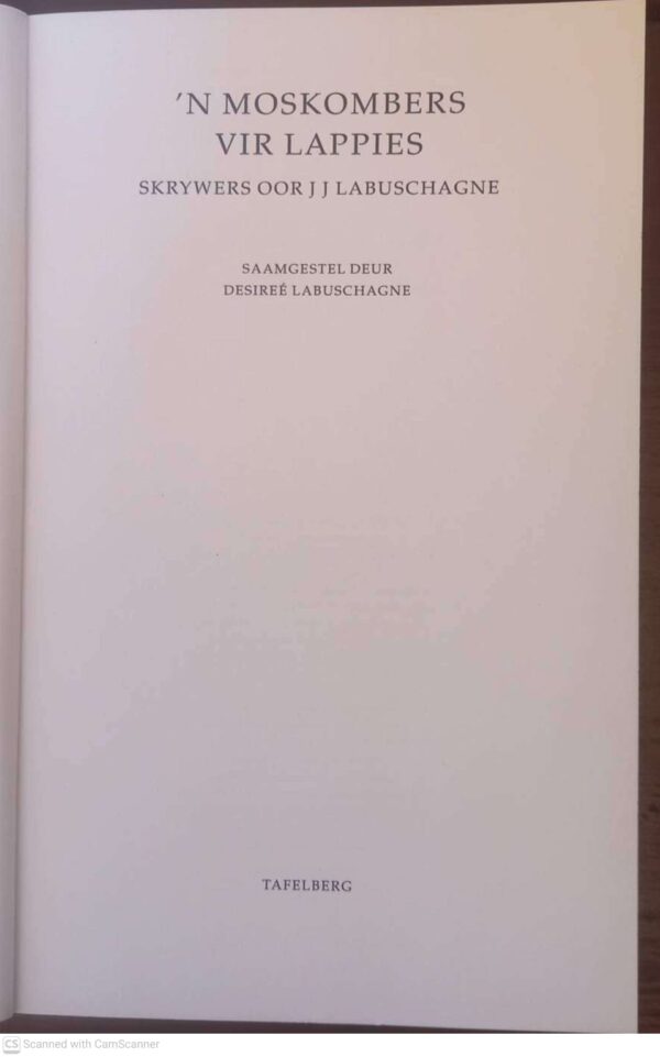 Moskombers vir Lappies3 Moskombers Vir Lappies – Desireé Labuschagne secondhand book