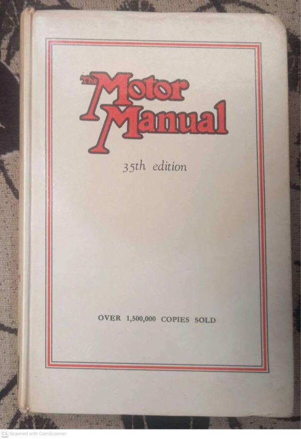 The Motor Manual - 35th Edition The Motor Manual – 35th Edition secondhand book