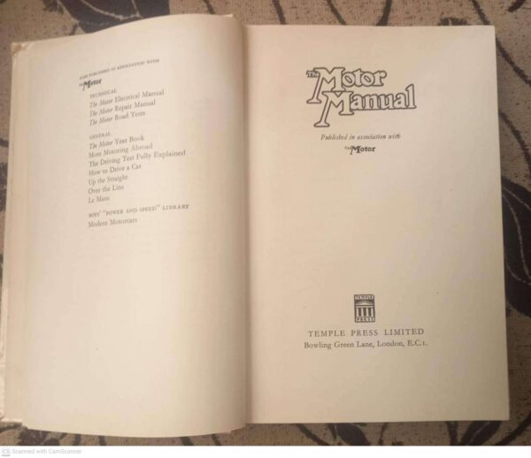 Motor Manual4 The Motor Manual – 35th Edition secondhand book