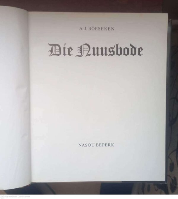 Die Nuusbode — A.J. Böeseken secondhand book