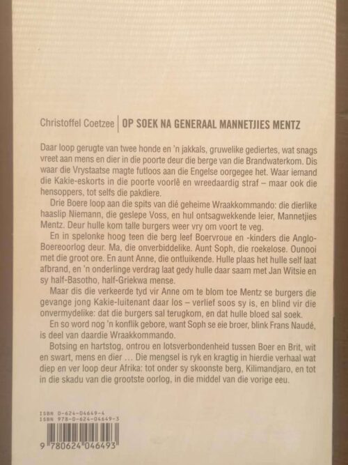 Op Soek Na Generaal Mannetjies Mentz — Christoffel Coetzee secondhand book