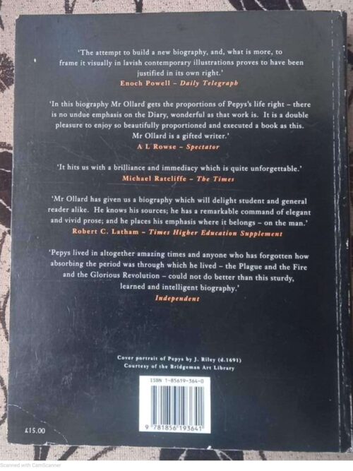 Pepys: A Biography — Richard Lawrence Ollard secondhand book