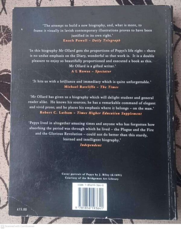 Pepys: A Biography — Richard Lawrence Ollard secondhand book