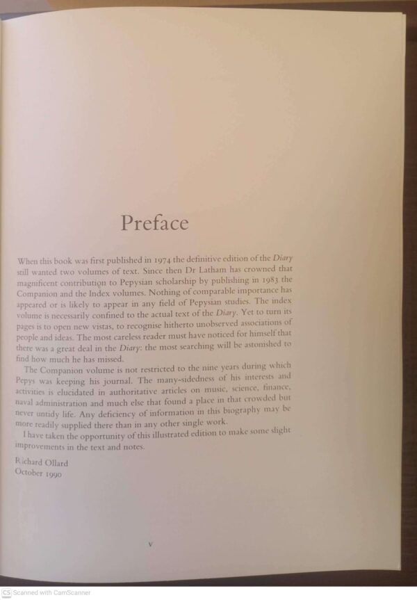 Pepys: A Biography — Richard Lawrence Ollard secondhand book