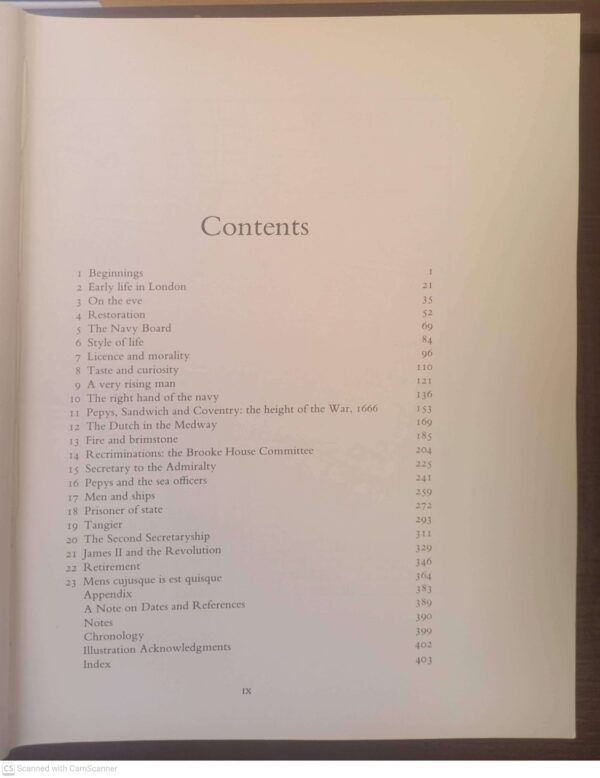 Pepys: A Biography — Richard Lawrence Ollard secondhand book