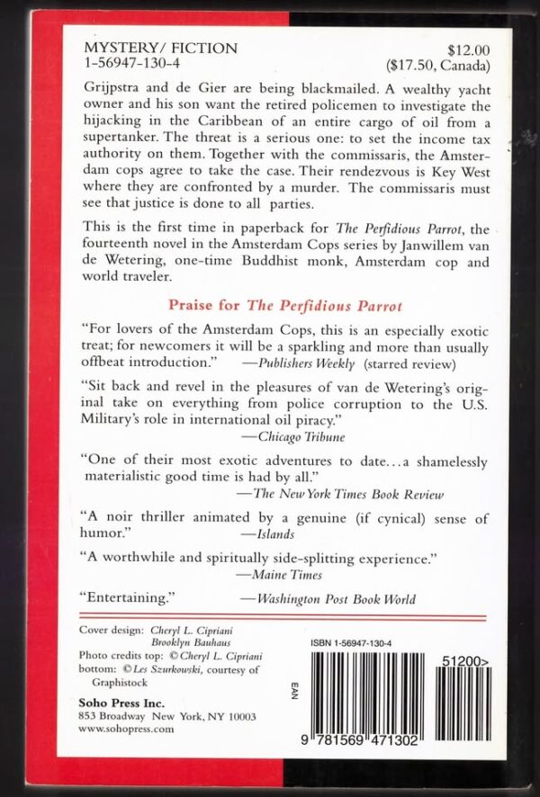 Perfidious Parrot2 The Perfidious Parrot – Janwillem Van De Wetering secondhand book