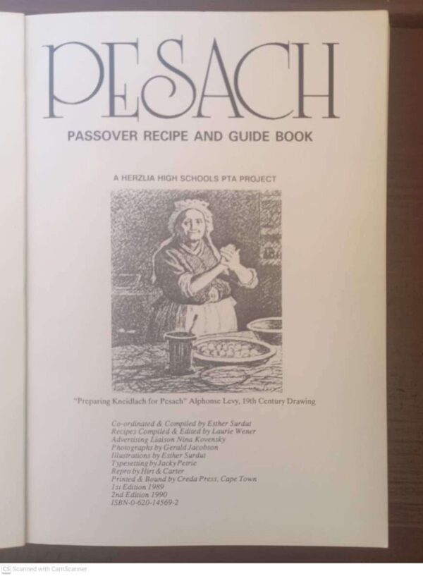 Pesach3 Pesach: Passover Recipe And Guide Book – Herzlia High School Pretoria Project secondhand book