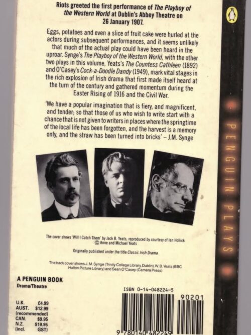 The Playboy Of The Western World And Two Other Irish Plays — Synge, Yeats, O’Casey secondhand book