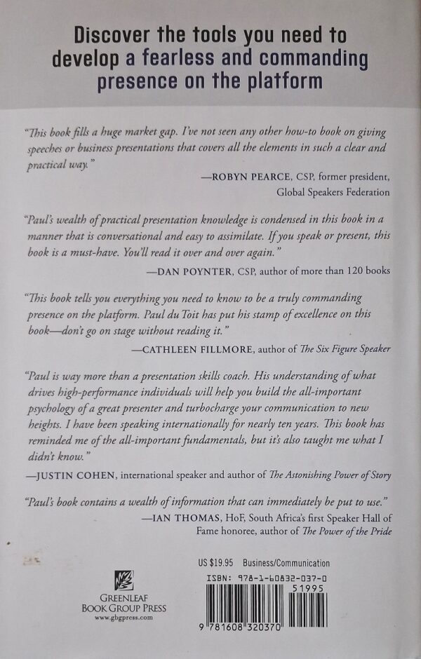 Present With Confidence – Paul Du Toit secondhand book