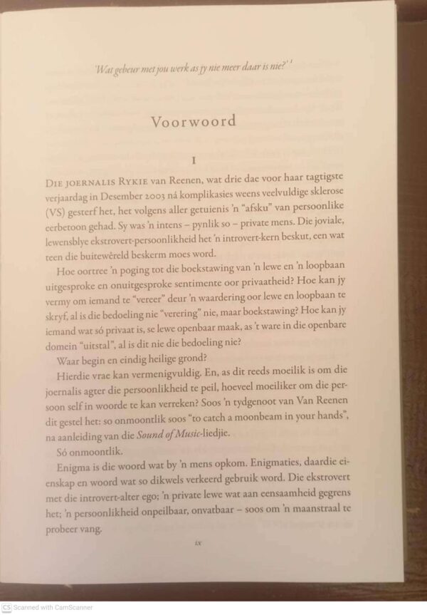 Rykie: ‘n Lewe Met Woorde — Lizette Rabe **GETEKEN** secondhand book