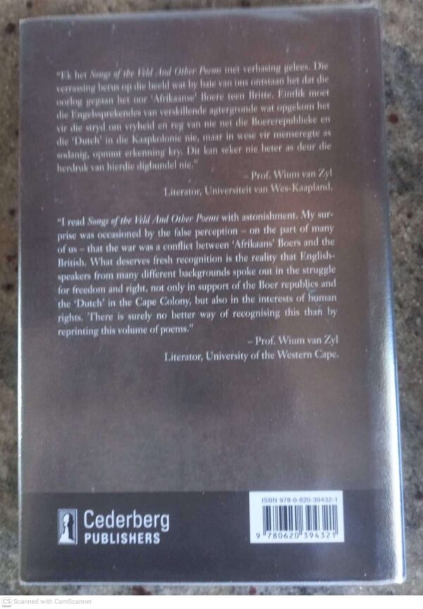 Songs Of The Veld 2 Songs Of The Veld And Other Poems *GETEKEN* secondhand book