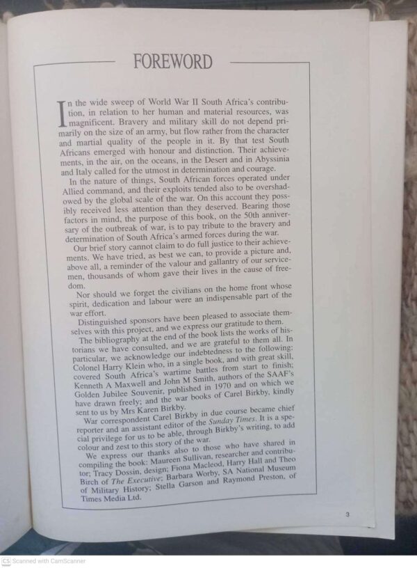 South Africa In World War II: 50 Years — Joel Mervis secondhand book