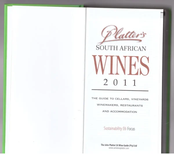 Platter’s South African Wine Guide 2011 – John Platter secondhand book