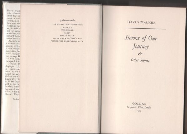 Storms of Our Journey5 Storms Of Our Journey And Other Stories — David Walker secondhand book