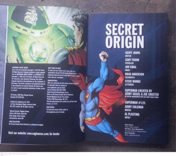 Superman: Secret Origin4 Superman: Secret Origin (DC Comics Graphic Novel Collection, Vol. 31) secondhand book