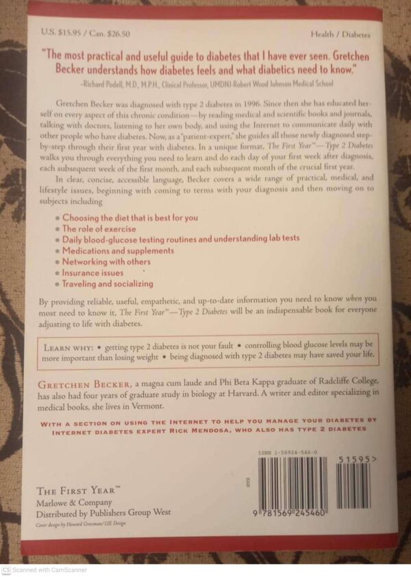 The First Year: Type 2 Diabetes – Gretchen Becker secondhand book