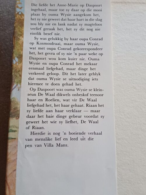 Die Toekoms Wink – Villa Mans secondhand book
