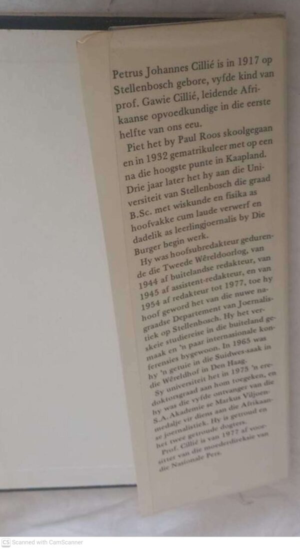 Tydgenote — P. J. Cillié secondhand book