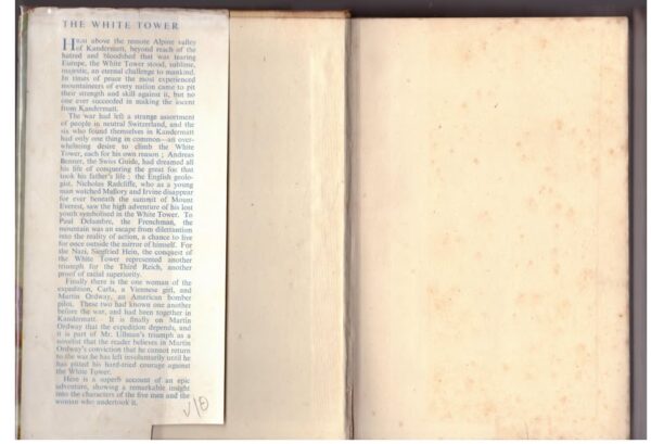 White Tower3 The White Tower – James Ramsey Ullman secondhand book