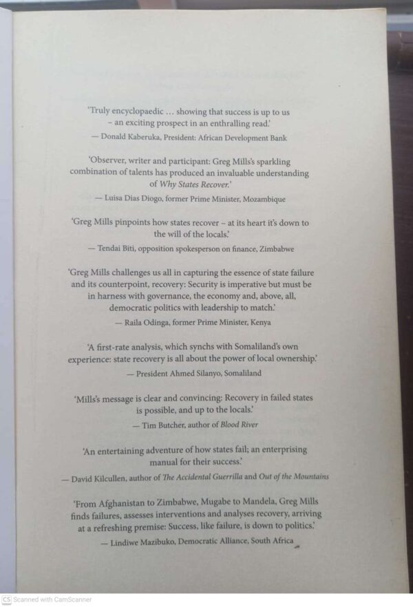 Why States Recover — Greg Mills secondhand book