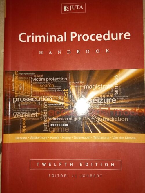 Juta Criminal Procedure Handbook – J.R Du Toit Et Al. secondhand book