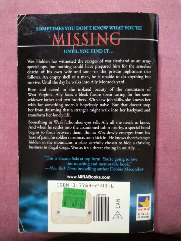 17730629547616399927838109152867 Missing – Sharon Sala secondhand book