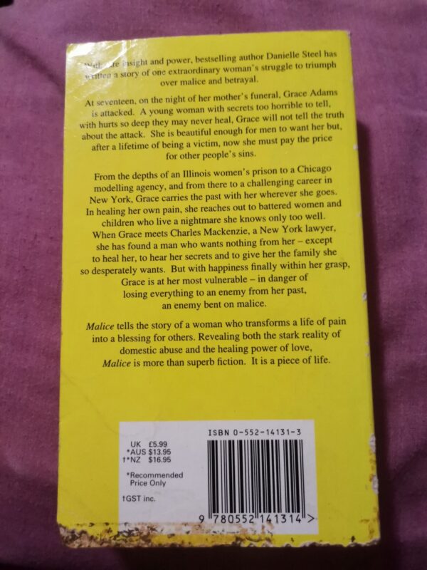 Malice – Danielle Steel secondhand book
